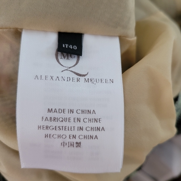 Alexander McQueen Abstract Multicolor Bodycon Dress - Picture 6 of 7